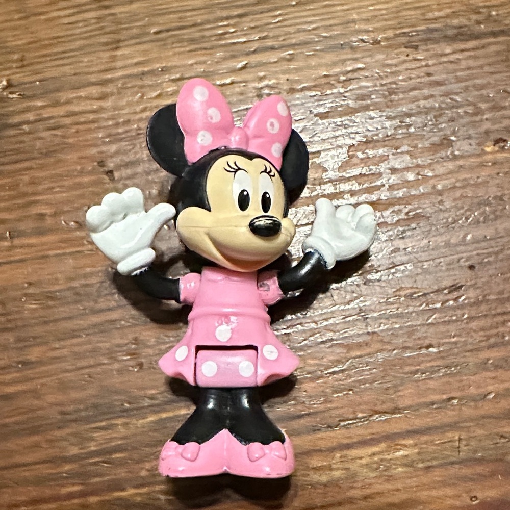 Disney Minnie Mouse Pink and White Action Figure